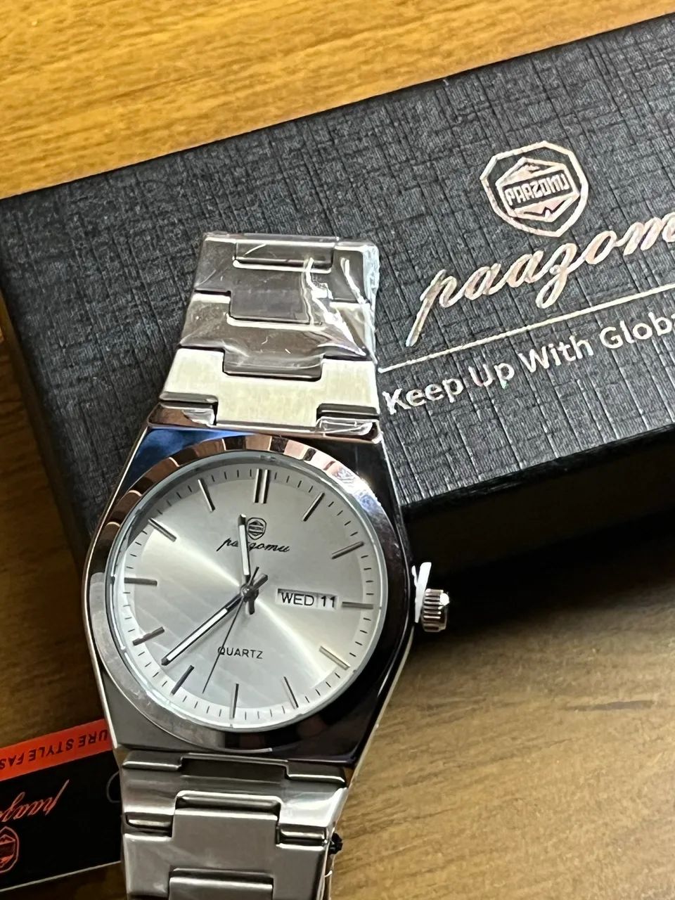 Relógio Masculino Prata em Aço Inoxidável - Elegante e Sofisticado - Foto 2