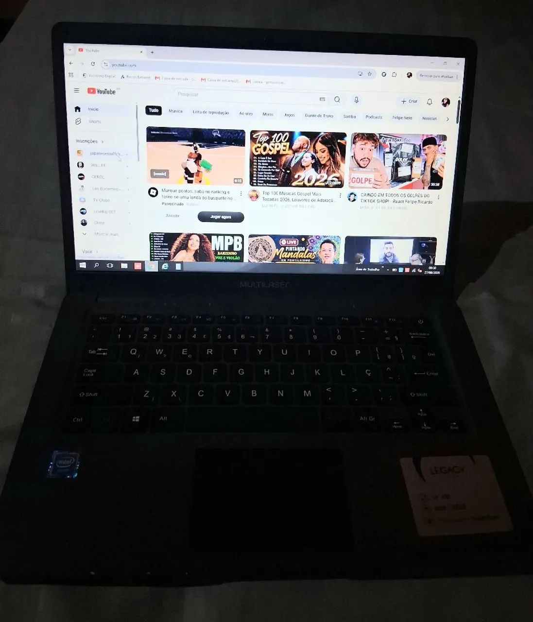 Notebook Multilaser LEGACY CLOUD
