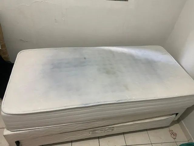CAMA BOX COM COLCHÃO DE MOLAS + CAMA AUXILIAR PROBEL 