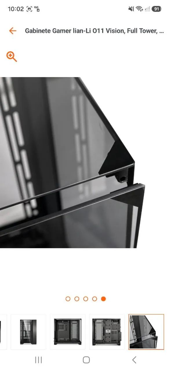 Gabinete Lian Li Vision black  - Foto 5