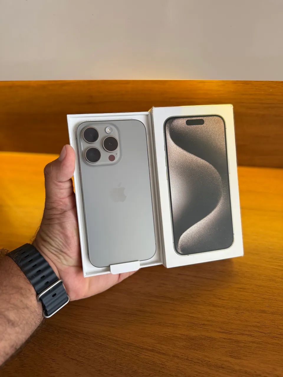 iPhone 15 Pro 256GB Natural - bateria 82% | completo  - Foto 2