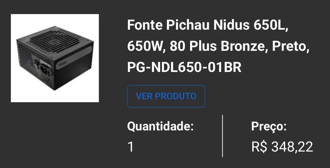 Gabinete Water cooler fonte e fans 