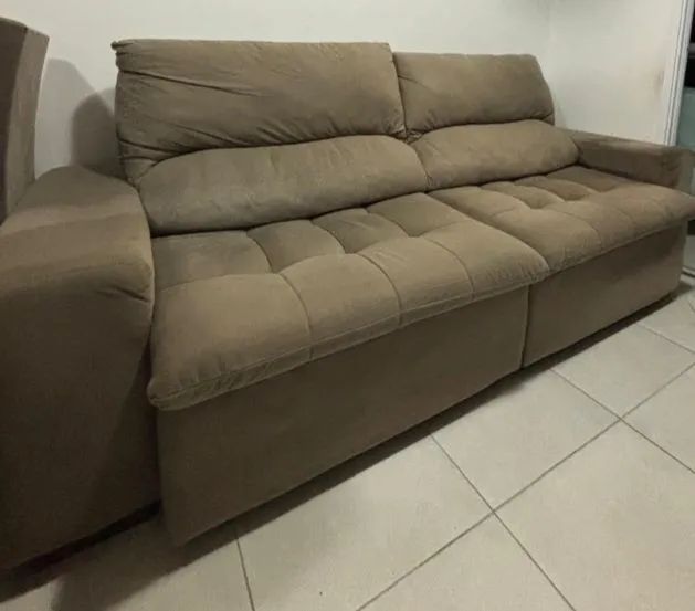 Sofá retrátil 4 lugares