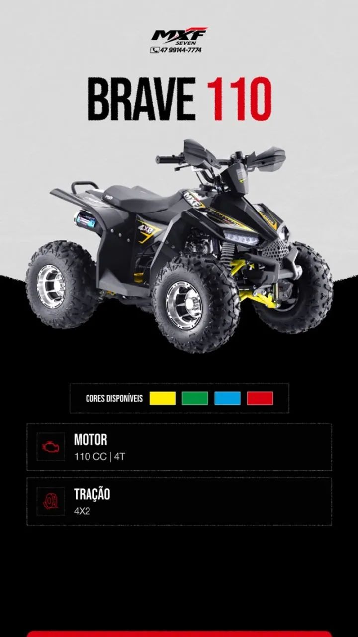 MXF mini quadriciclo BRAVE 110cc