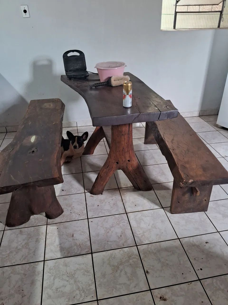 Mesa rústica 