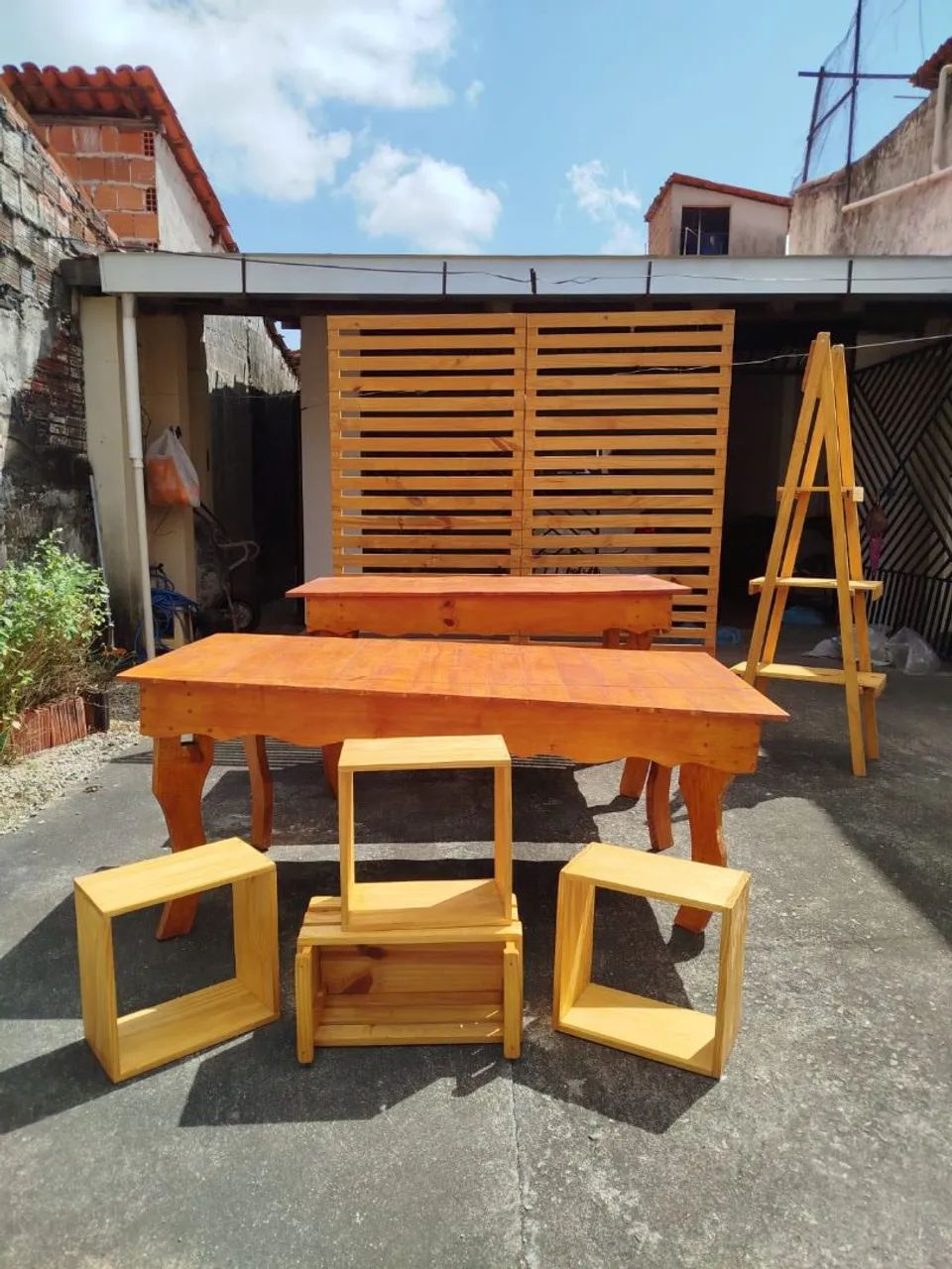 Kit Completo de Móveis em Madeira - 8 Peças - Foto 3