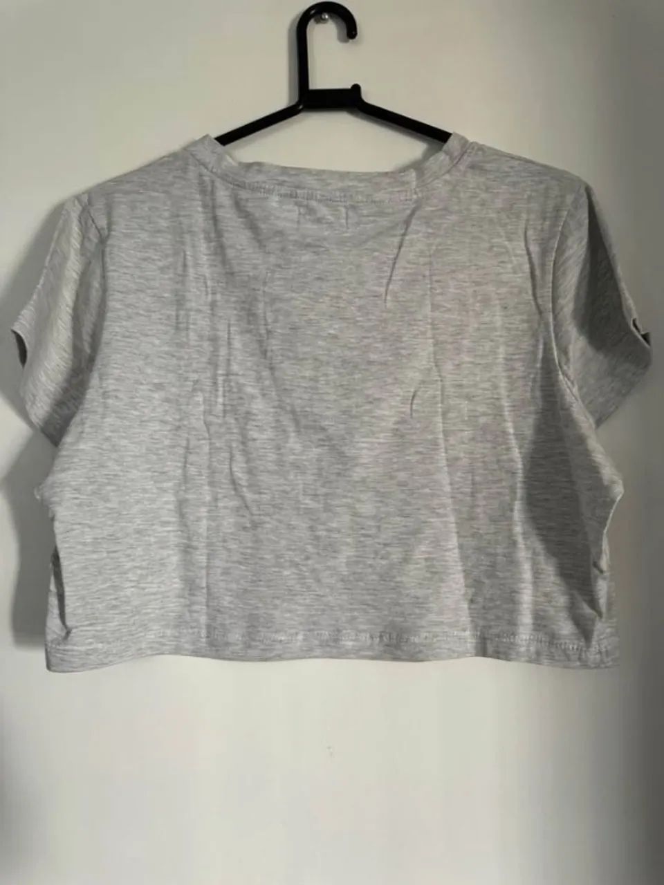 Blusa cropped bordado cinza GG nova - Foto 3