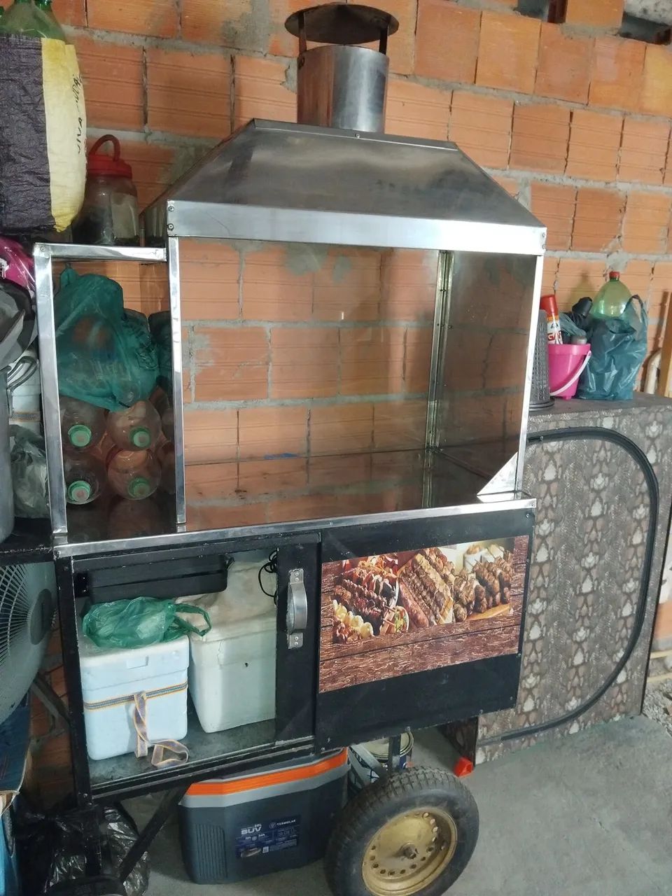 Carrinho de Churrasco,semi novo