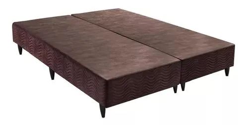 Base Sommier Queen 158x198x30 Camurca Bege Ortobom - Foto 2