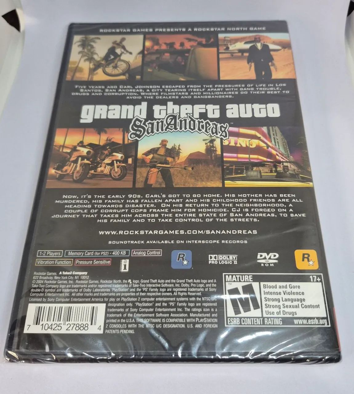 Gta San Andreas Lacrado Ps2 Original - Foto 2