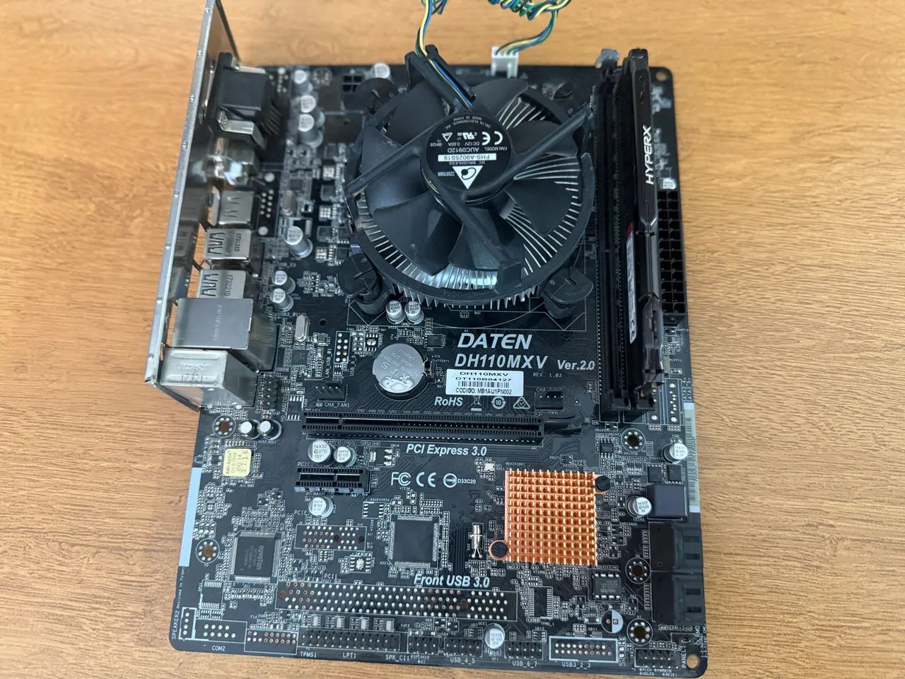 Kit placa mãe LGA1151 (DH110MXV), Intel i3-6300, Cooler e Espelho - SEM MEMÓRIA - Foto 4