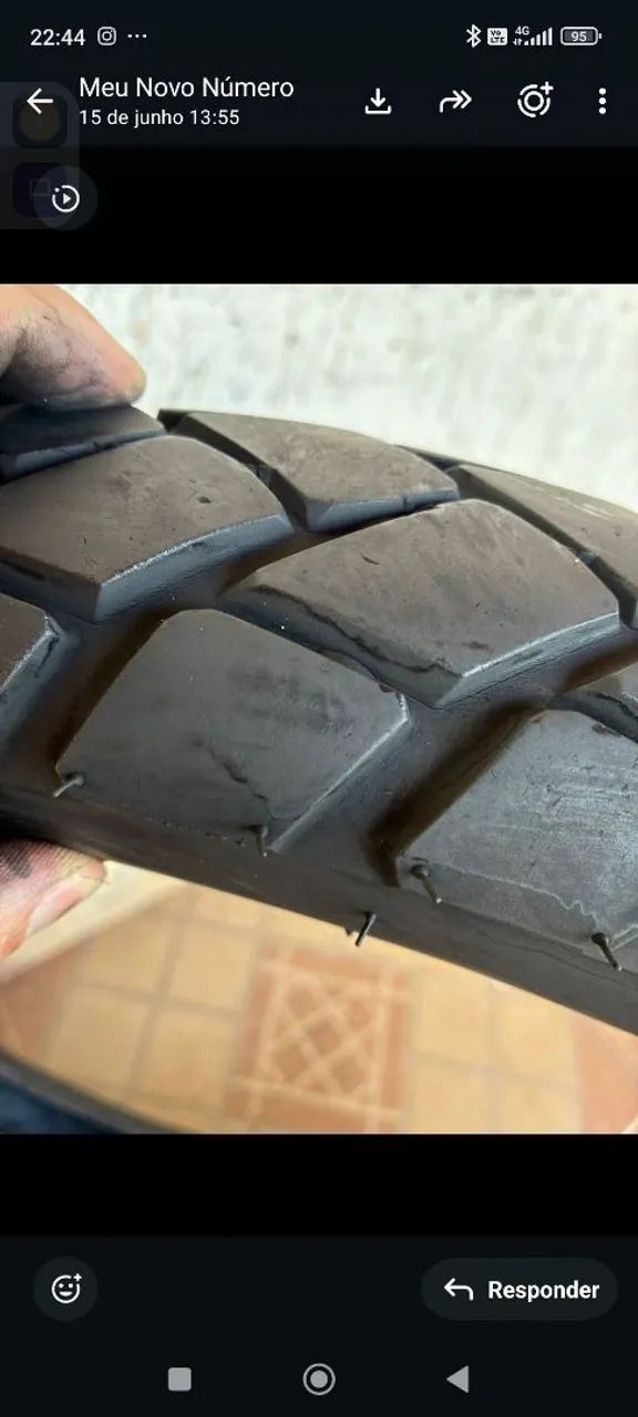 Pneu Metzler dianteiro e traseiro Crosser e Bros  - Foto 4