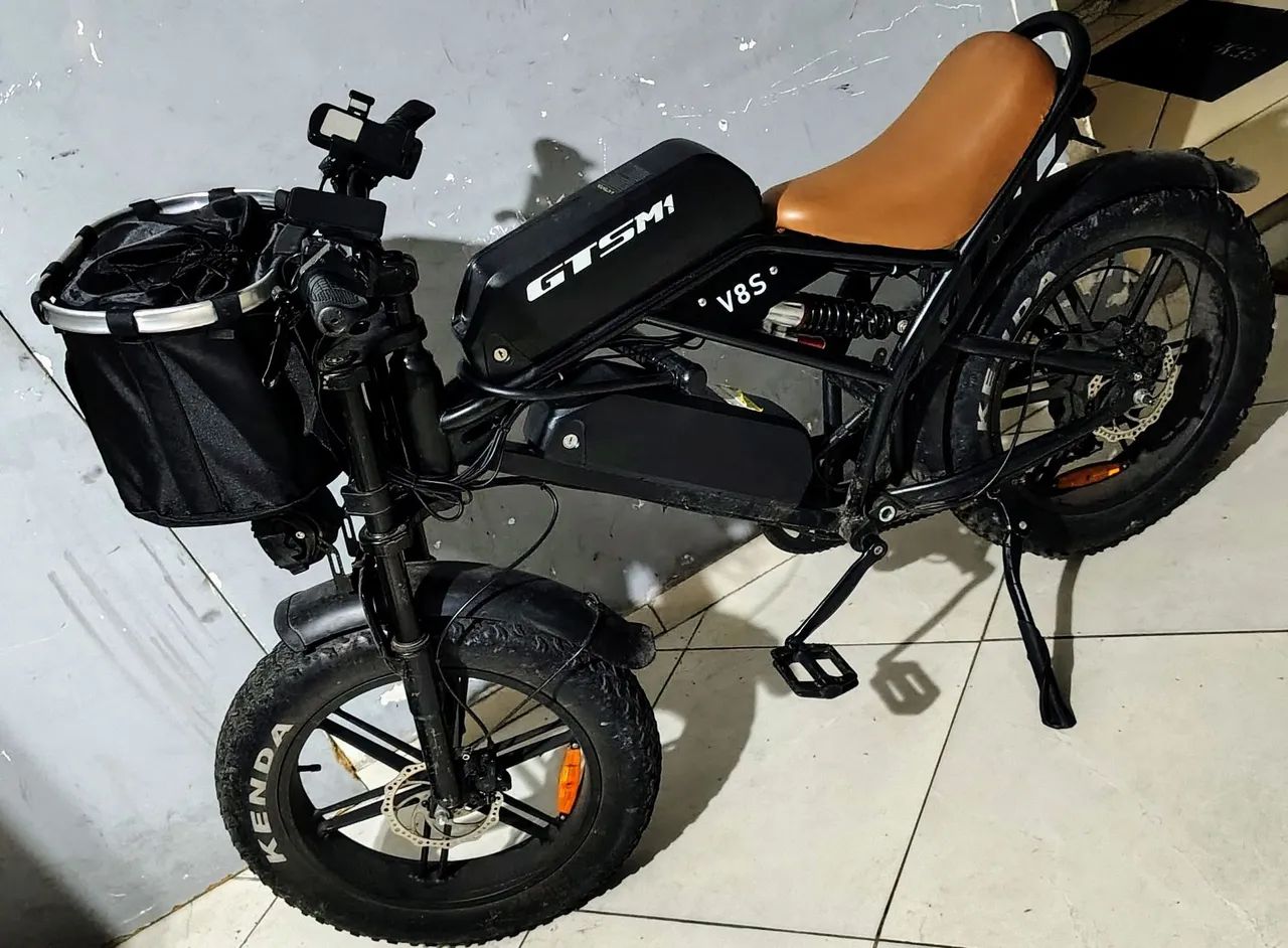 Bicicleta elétrica v8 s + 2 BATERIA 15ah - Foto 4