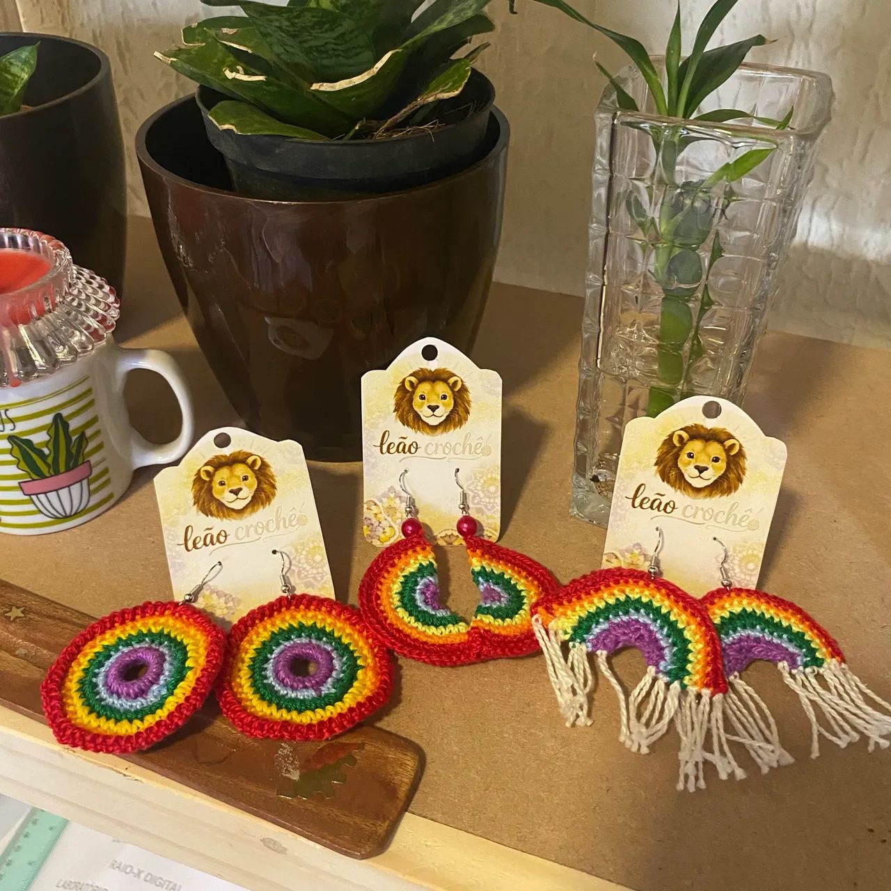 Brincos de crochê  - Foto 2