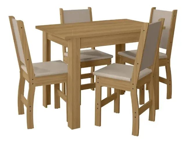 Mesa de jantar 4 cadeiras entrega full