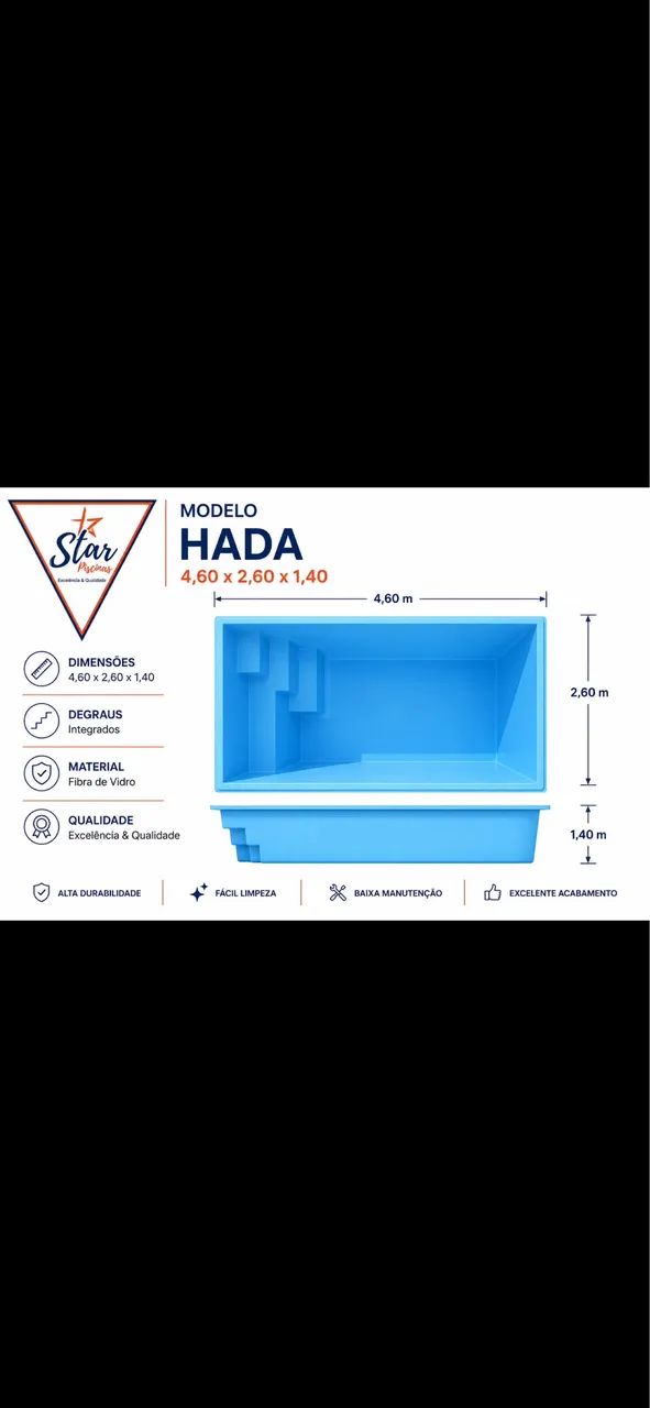 Piscina de fibra 