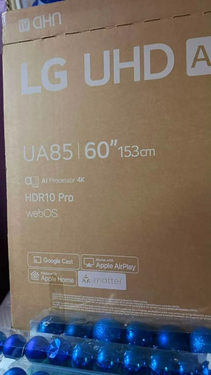 Vendo tela LG 60 polegadas AI UHD nova nova  - Foto 2