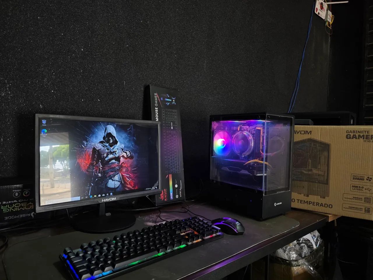 pc gamer completo passo cartão entrego  - Foto 2