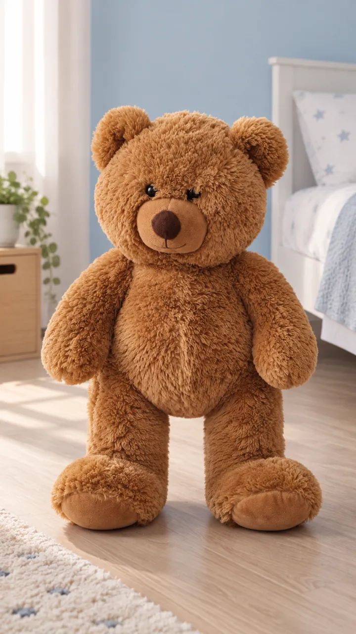 Urso de pelúcia marrom caramelo