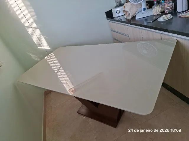 mesa de jantar retangular com seis lugares - Foto 2