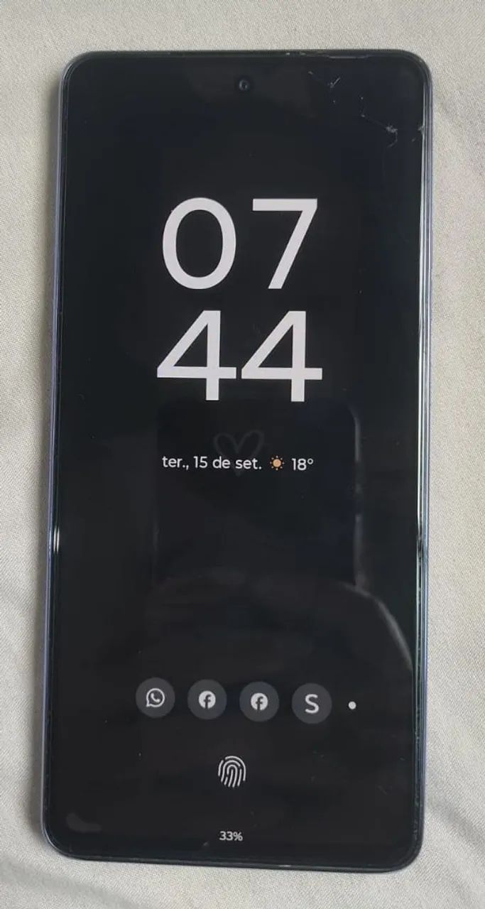 Celular moto G86 512Gb lilas 