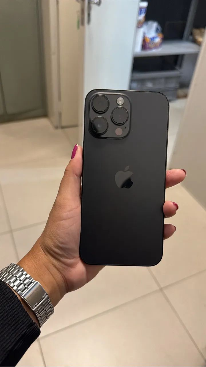 Celular iPhone 14 Pro Max 256 Gb preto  - Foto 5
