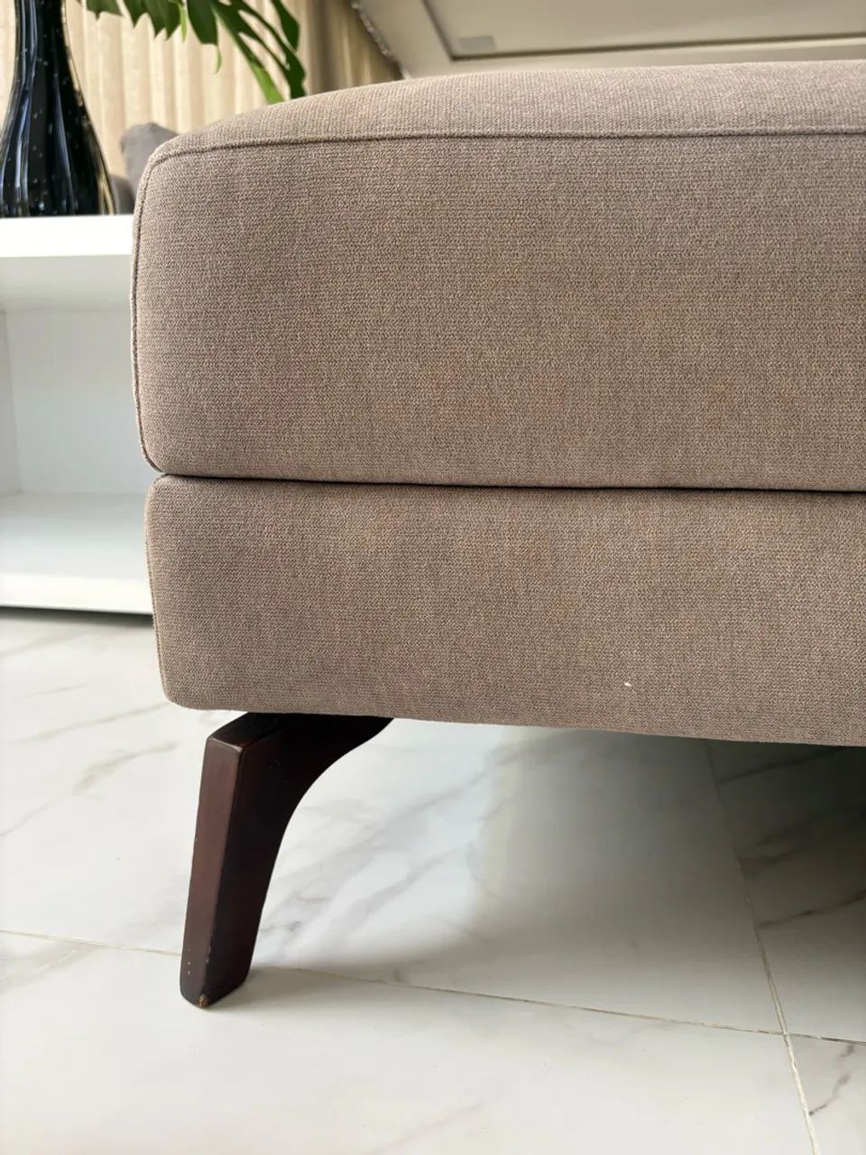 Chaise em tecido cinza - Foto 4