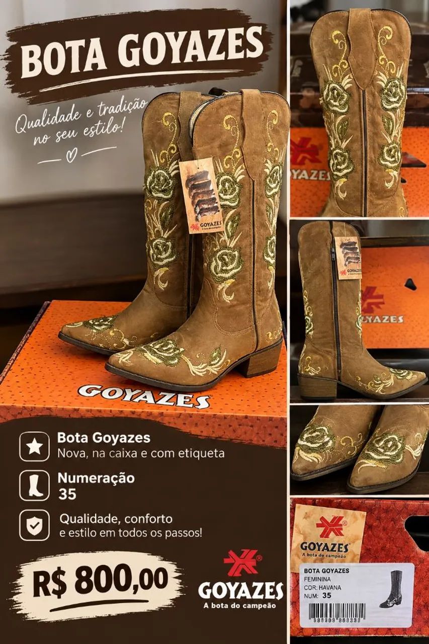 Bota Goyazes Feminina 