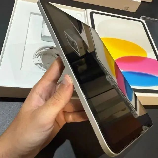 IPad 10 Silver Com caixa! Capa de brinde. Impecável. Saude 100%. Apple pencil original! - Foto 4