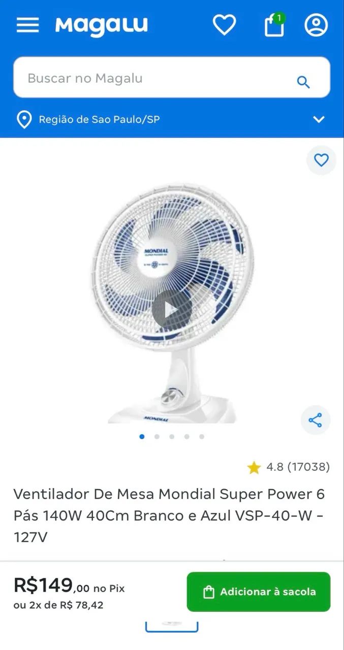 Ventilador mondial  - Foto 4