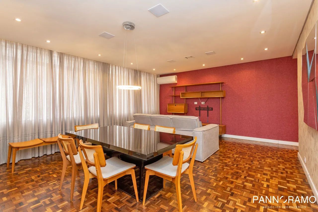 Apartamento mobiliado com 3 quartos e suíte no Batel
