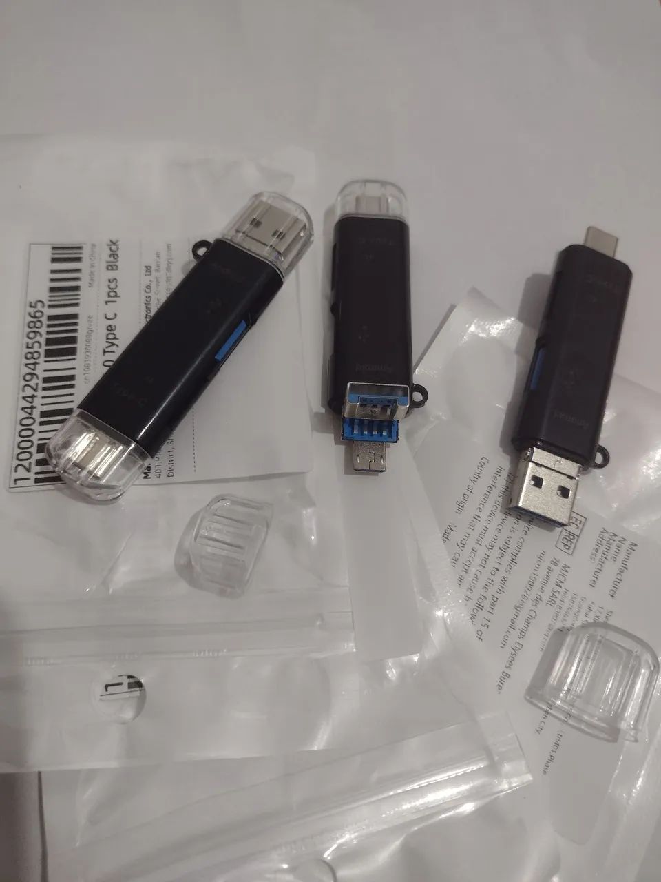 Adaptador usb tipo c para notebook celular pc - Foto 4