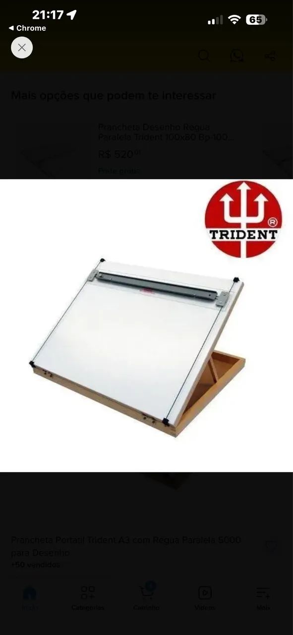 Prancheta de Desenho Trident tamanho A3 - Foto 3