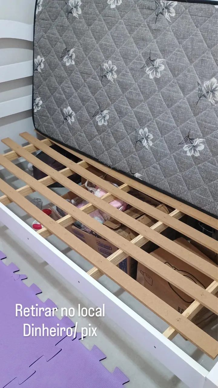 Cama e colchão de solteiro - Foto 2