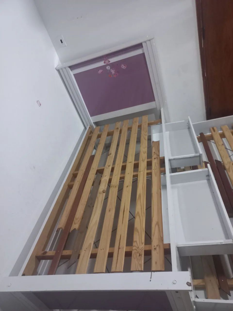Cama solteiro com cama auxiliar 100% mdf - Foto 2