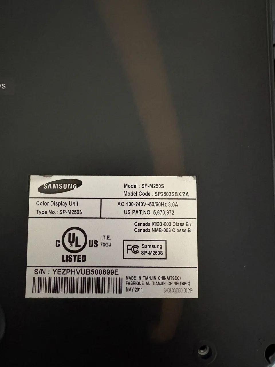 Protetor Samsung Modelo SP-M250S