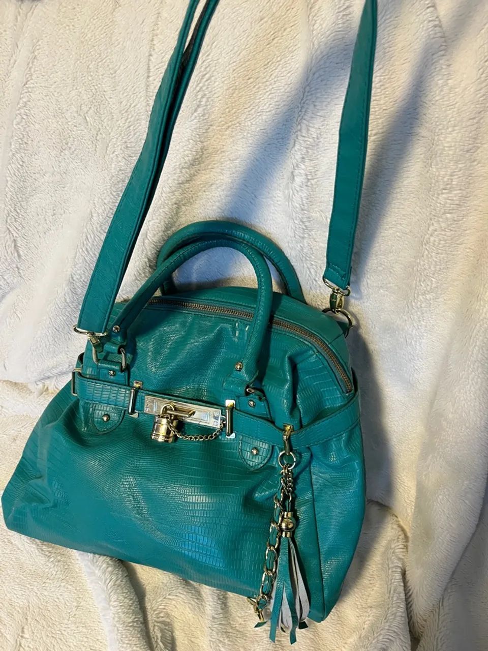 Bolsa Steve Madden original verde turquesa  - Foto 2