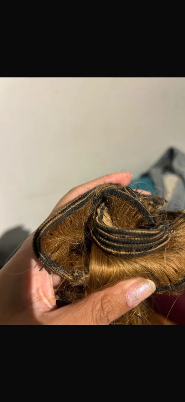 Cabelo humano loiro dourado  - Foto 2
