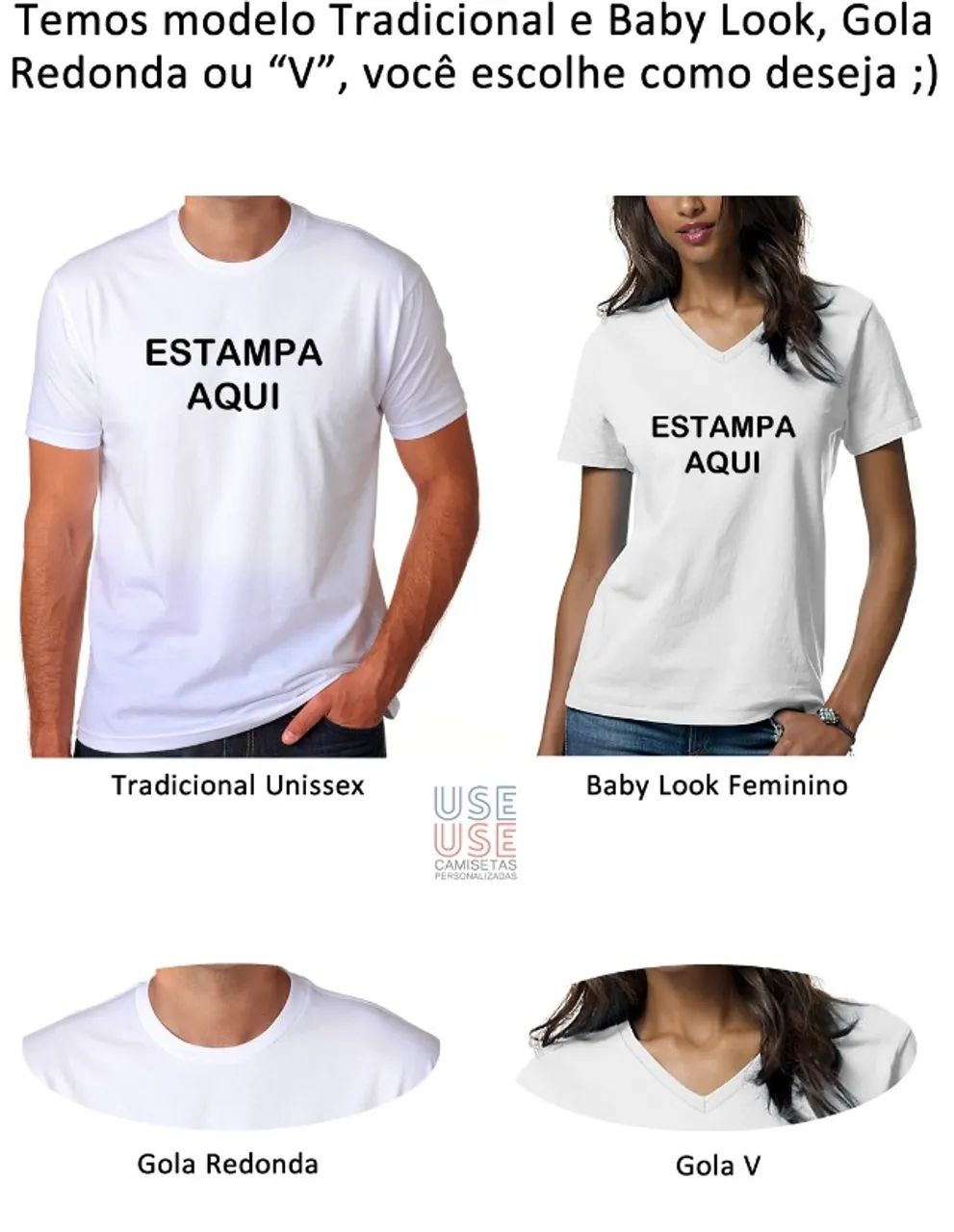 Camisetas com Estampa Personalizada e Anti-pilling (não dá bolinhas) - Foto 3