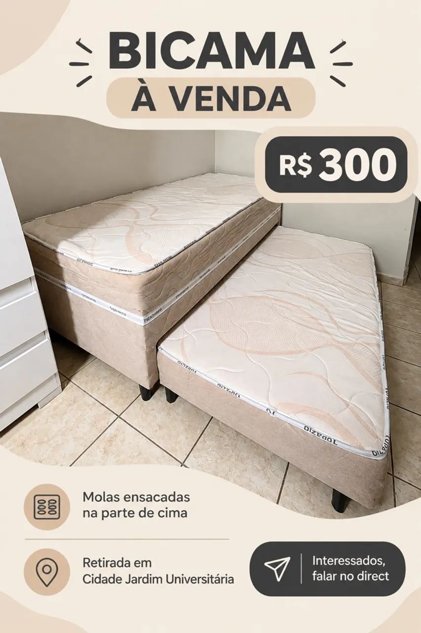 Cama solteiro 