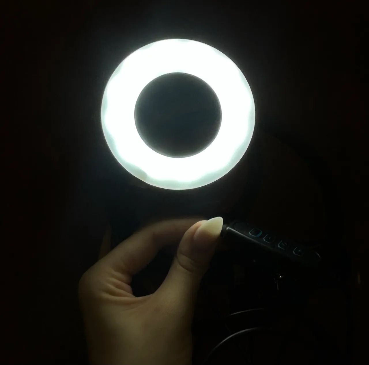 Ring light de mesa 2 em 1 iluminação profissional - Foto 5