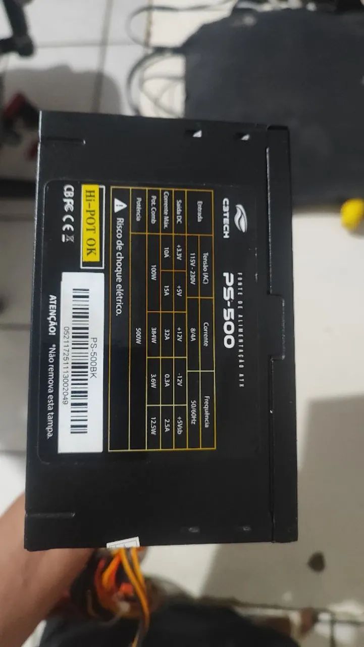 Fonte 500w C3Tech PS500 - Foto 2