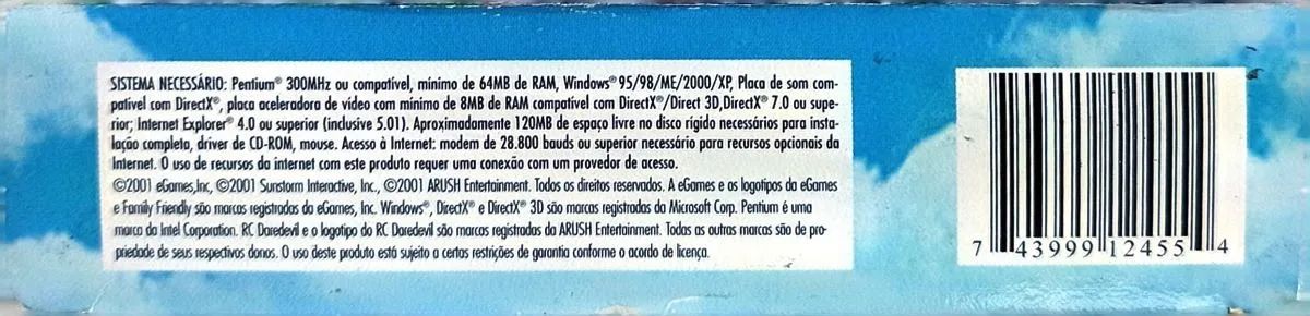 Cd De Jogo Rc Daredevil Pilote Uma Aeronave O43 - Foto 3
