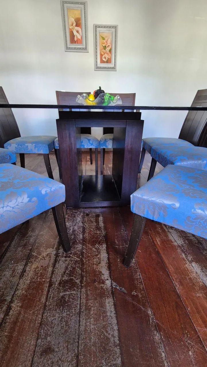 Mesa de Jantar Quadrada 8 cadeiras - Foto 4