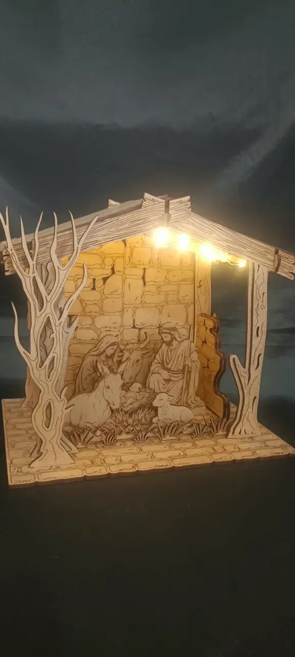 Miniatura Presépio em MDF - Foto 3