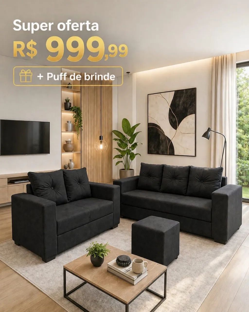 ? IMPERDÍVEL ? SOFÁ 3/2 Lug r$ 999,90 PAGUE NA ENTREGA