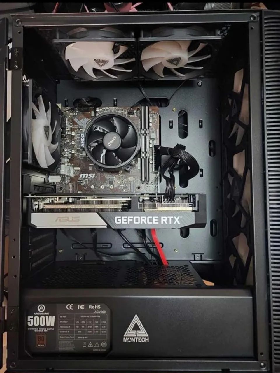 PARCELO! Gabinete Montech X3 MESH com 5 ventoinha - Foto 4