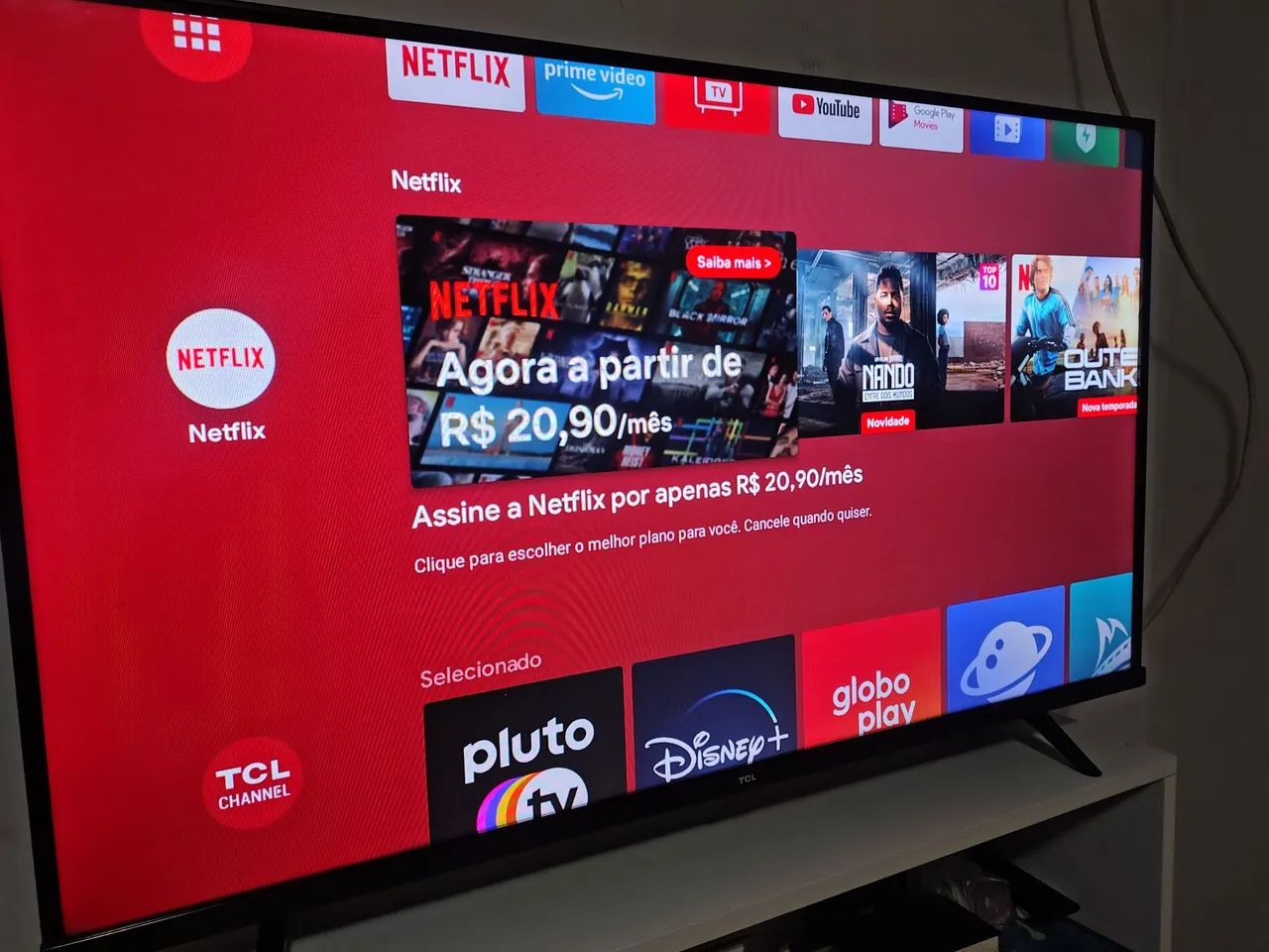 Tv smartv TCL 43 polegadas toda perfeita com todos os acessórios  - Foto 2