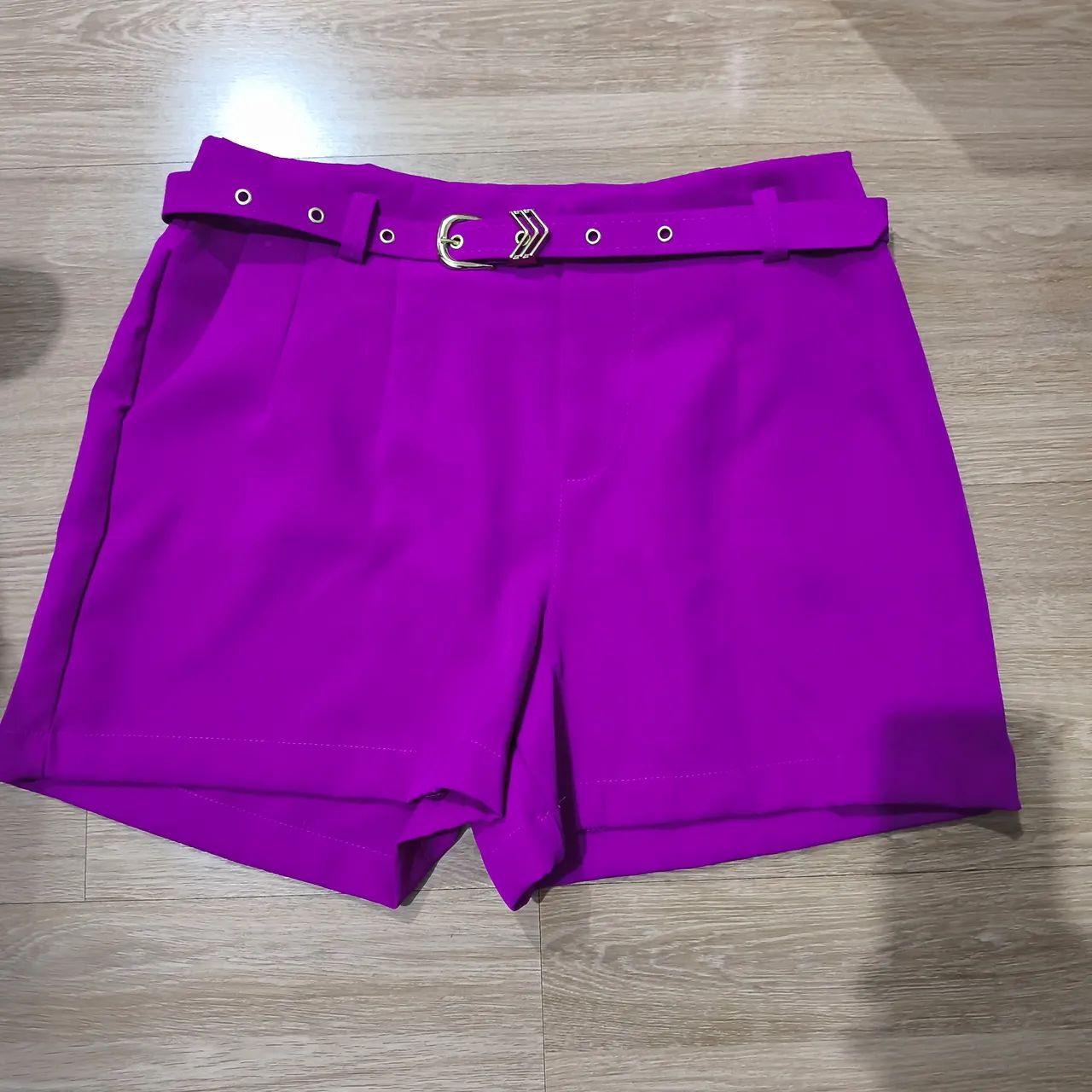 Short Alfaiataria Fúscia - Foto 3