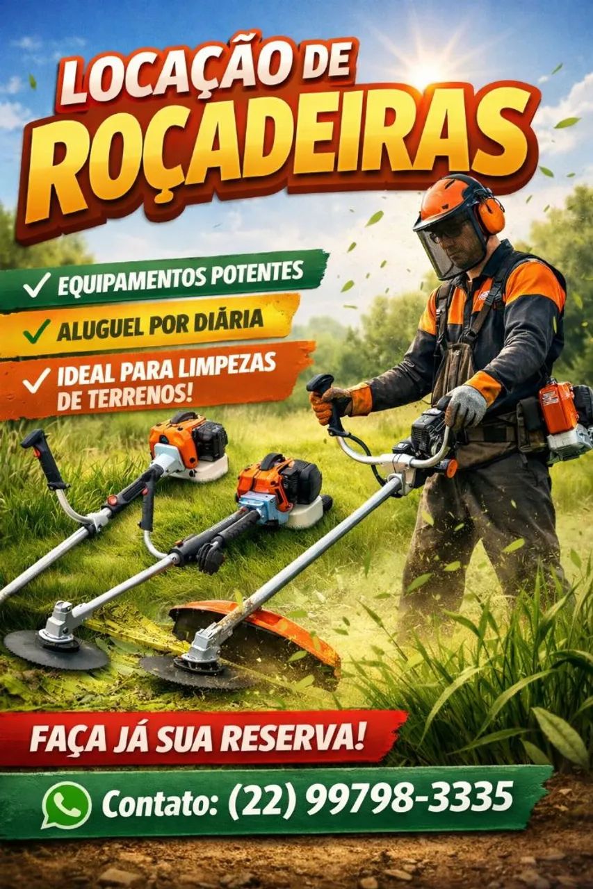 Aluguel de roçadeiras 
